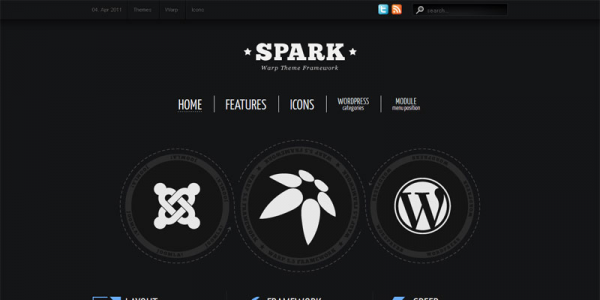 Премиум шаблон WordPress от YOOtheme: Spark