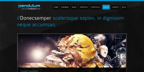 Премиум тема WordPress от ThemeForest: Pendulum