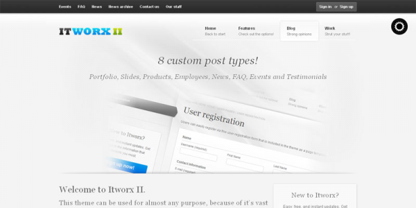 Премиум шаблон WordPress от Themeforest: ITWORX II