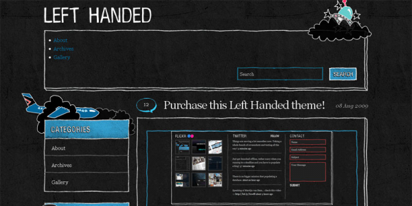 Премиум тема WordPress от OboxDesign: Left Handed