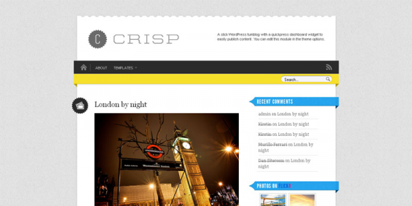 Премиум WordPress тема от WooThemes: Crisp