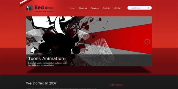 Премиум тема WordPress от ThemeForest: Red Ikons