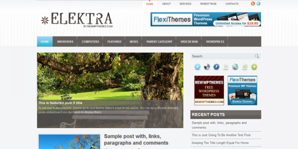 Premium WordPress тема от NewWpThemes: Elektra