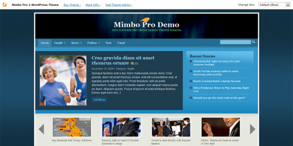 Премиум тема WordPress от ProThemeDesign: Mimbo Pro