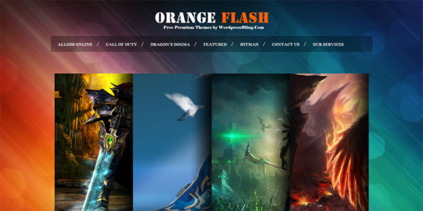 Яркая премиум тема для wordpress: Orange Flash
