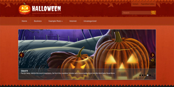 Праздничный шаблон wordpress: Halloween