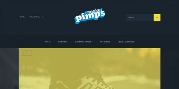 Спортивный шаблон для wordpress: Sneakerpimps